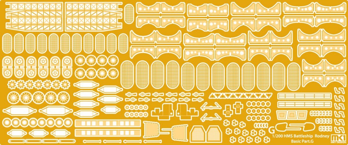 MK1 Design MD-20013 HMS Rodney DX Pack 1/200 – zdjęcie 13