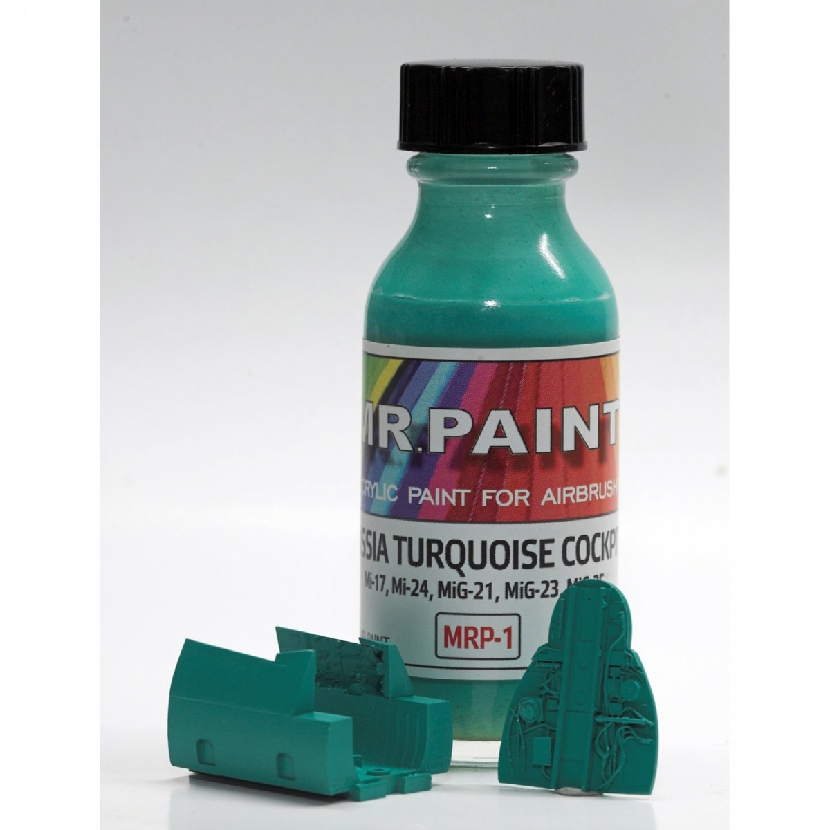 Peinture MR. Paint MRP-001 Turquoise Russie Cockpit Mi-17/24, MiG-21/23/25/31 30 ml – image 4