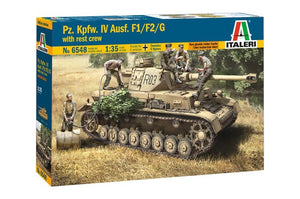 Italeri 6548 Pz.Kpfw. IV Ausf.F1/F2/G PREMIER ÉTAT AVEC ÉQUIPAGE DE REPOS (1/35)