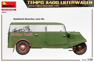 MiniArt 38049 TEMPO A400 LIEFERWAGEN. FOURgon DE LIVRAISON DE LÉGUMES 1/35 – image 4