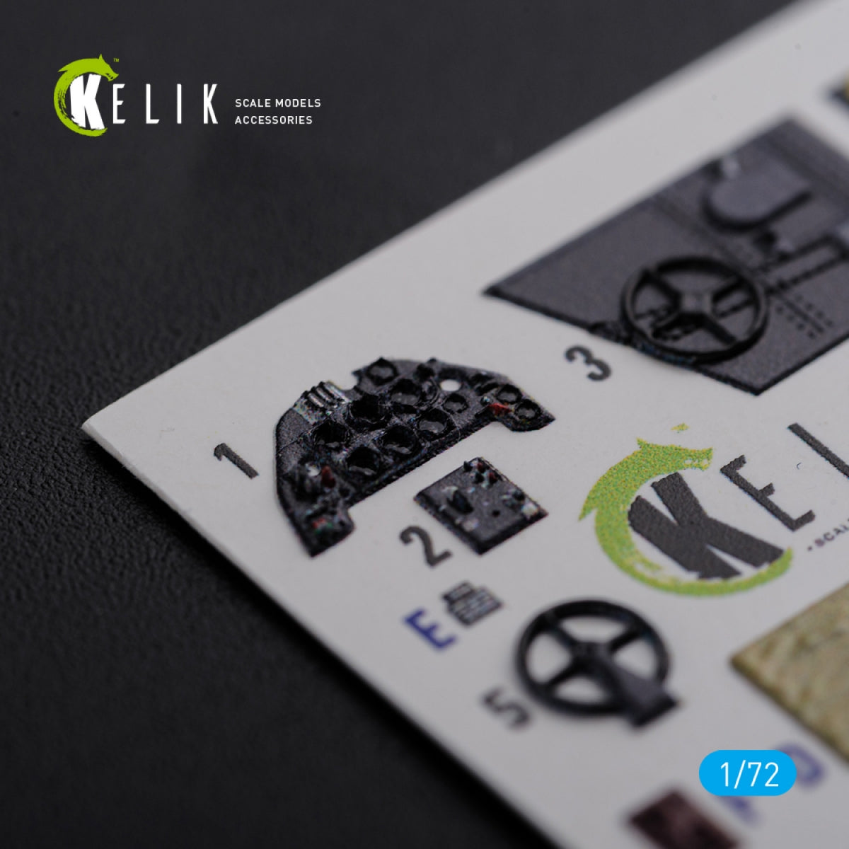 KELIK K72123 BF109-F2/F4 interior 3D decals for Fine Molds kit 1/72 – zdjęcie 3