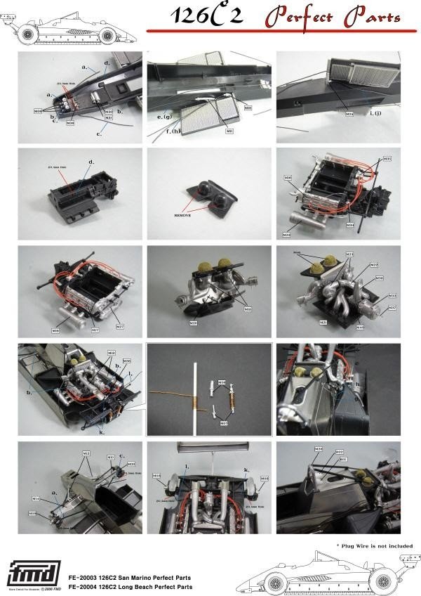 KA Models FE-20003 126C2 SAN MARINO PERFECT PARTS pour Fujimi 1/20 – image 7