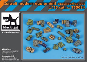 Ensemble d&amp;#39;accessoires pour équipement moderne israélien Black Dog T35084, échelle 1/35