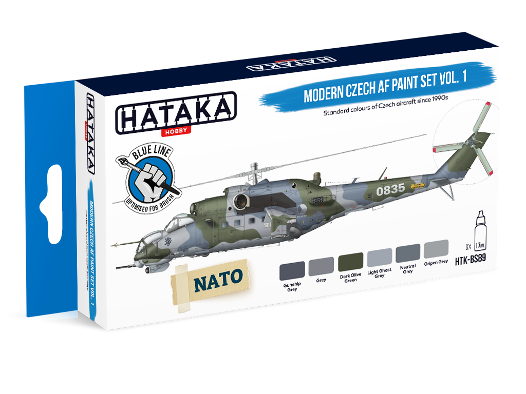 Hataka Hobby HTK-BS89 Modern Czech AF paint set vol. 1 (6x17ml) – zdjęcie 2