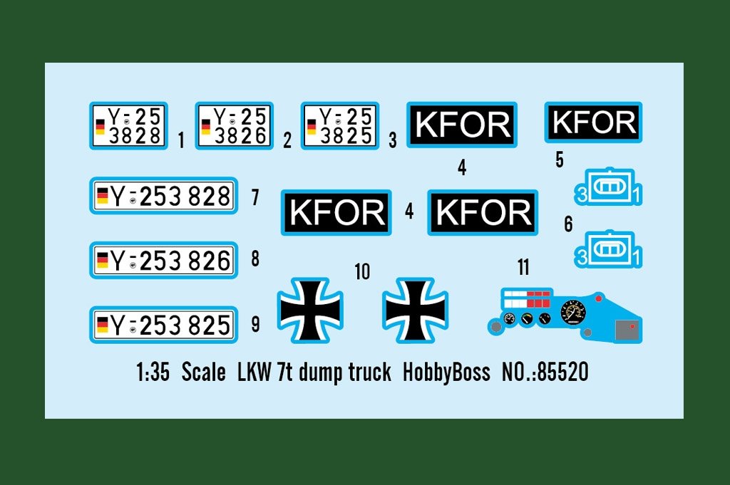 Camion benne Hobby Boss 85520 LKW 7t 1/35 – image 4