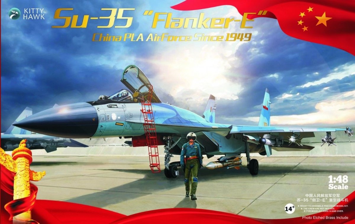 Kitty Hawk 80128 Su-35 Flanker-E Armée de l'air chinoise PLA depuis 1949 Version 2.0 1/48