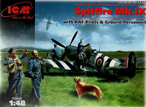 ICM 48801 Spitfire Mk.IX avec pilotes et personnel au sol de la RAF (1/48)