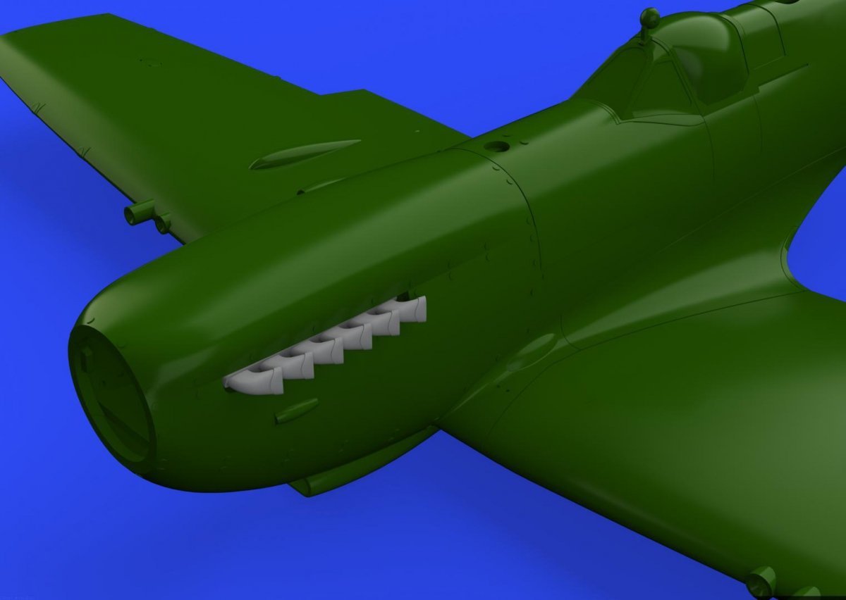 Eduard 632108 Spitfire Mk. IX - pot d'échappement en queue de poisson REVELL 1/32