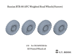 Roues de route lestées ET Model P35-113 pour BTR-80 APC russe (étroites) (impression 3D) pour maquette TRUMPETER au 1/35 – image 4