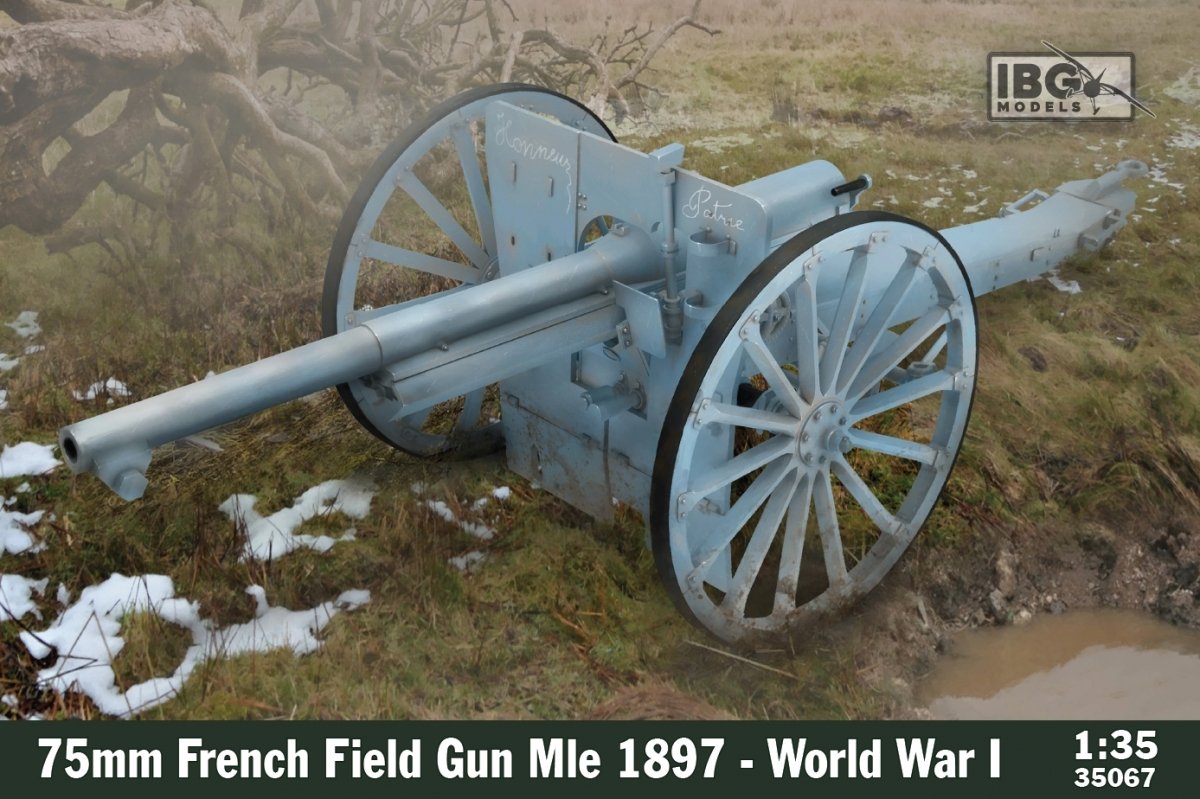IBG 35067 - Canon de campagne français de 75 mm Mle 1897 - Première Guerre mondiale, échelle 1/35