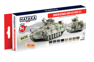 Kit de peinture Hataka HTK-AS81 pour véhicules blindés de combat de l&amp;#39;armée allemande moderne (8 x 17 ml)