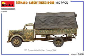 Miniart 35456 CAMION DE CHARGEMENT ALLEMAND 3T 3.6-36S MID PROD 1/35 – imagen 12