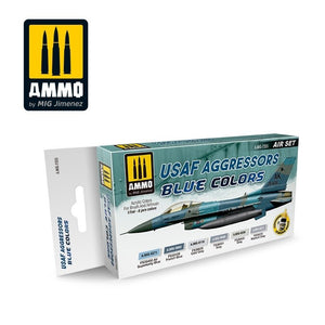 Munitions pour Mig Jimenez 7235 USAF AGGRESSORS, couleur bleue, lot de 6 x 17 ml