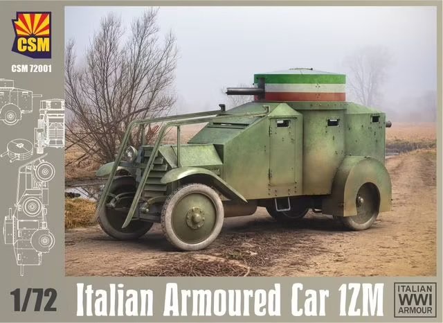 Copper State Models 72001 Voiture blindée italienne 1ZM 1/72