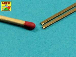 Tiges carrées en laiton Aber KR15 KR-15, longueur 1,5 mm, 245 mm x 2 – image 4