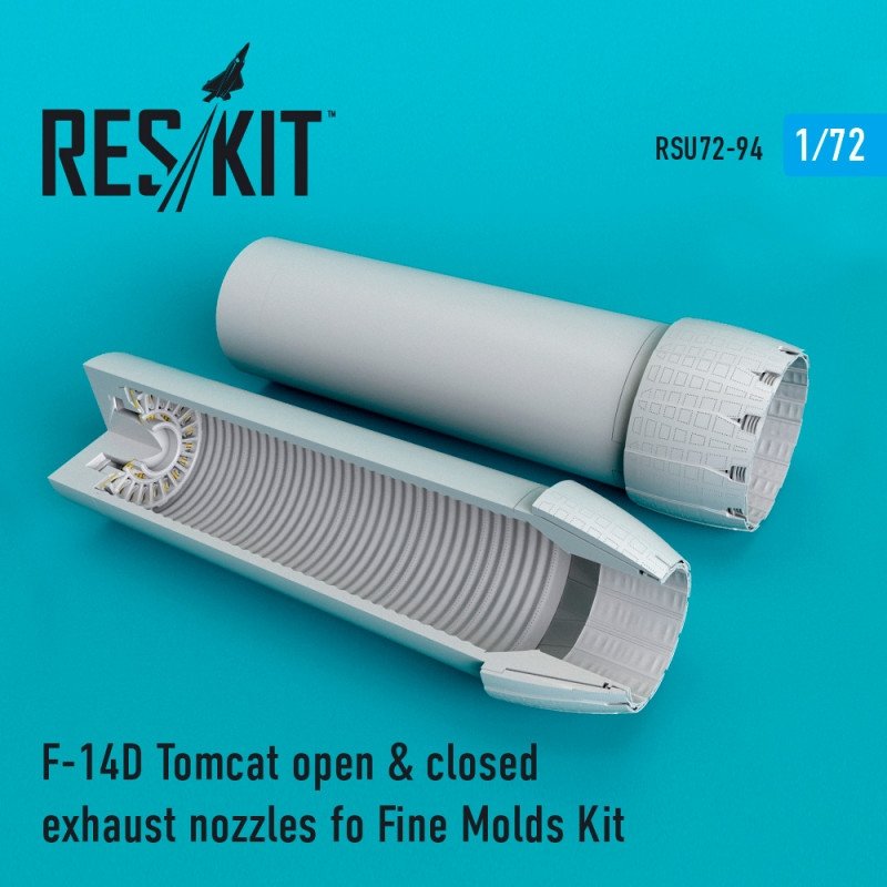 RESKIT RSU72-0094 F-14D Tomcat open &amp;amp; closed exhaust nozzles fo Fine Molds 1/72