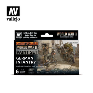 Vallejo 70206 Infanterie allemande de la Seconde Guerre mondiale 6x17ml