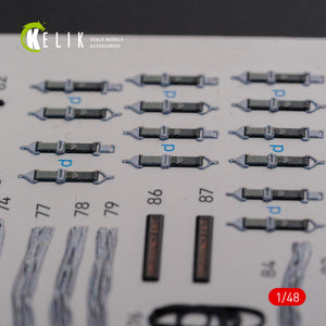 Décalcomanies 3D pour l&amp;#39;intérieur du compartiment cargo du CH-46E (KELIK K48091) pour la maquette Academy au 1/48 – image 11