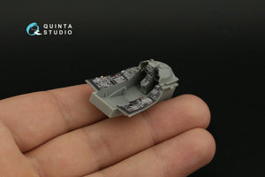 Intérieur imprimé en 3D et coloré sur papier décalcomanie Quinta Studio QDS-48388 F-16A MLU (Kinetic) (Petite version) 1/48 – immagine 9