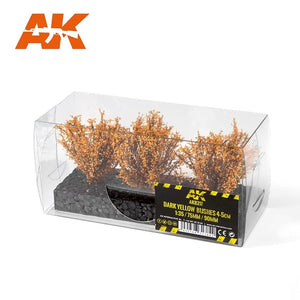AK Interactive AK8217 BUISSONNES JAUNE FONCÉ 4-6CM 1/35