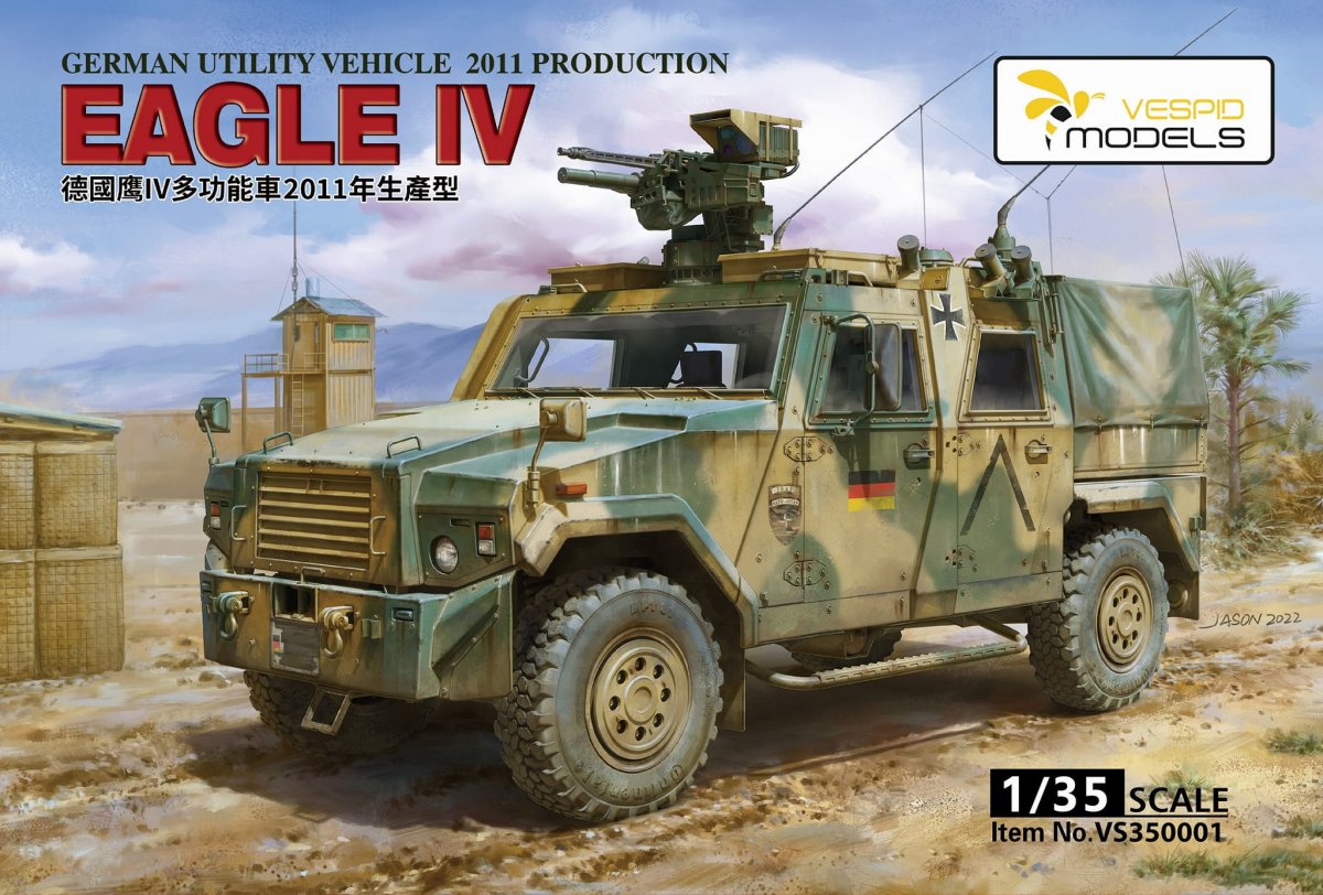 Maquette Vespid Models VS350001 Véhicule utilitaire allemand Eagle IV, production 2011, échelle 1/35