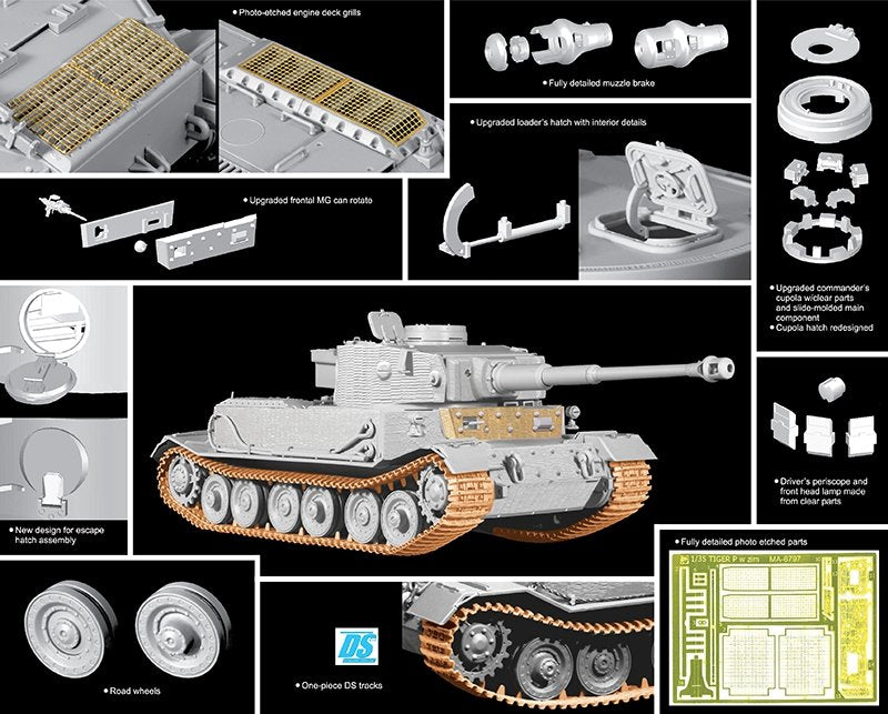 Dragon 6797 Sd.Kfz.181 Panzerkampfwagen VI(P) avec Zimmerit (1/35) – image 2