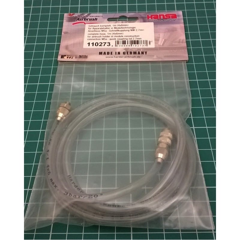 Tuyau Harder &amp; Steenbeck 110273 de 1 m avec embout M5