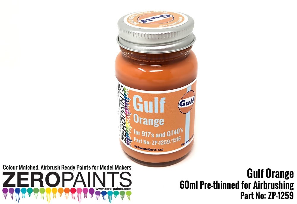Peinture Zero Paints ZP-1259 Orange Golfe 60 ml
