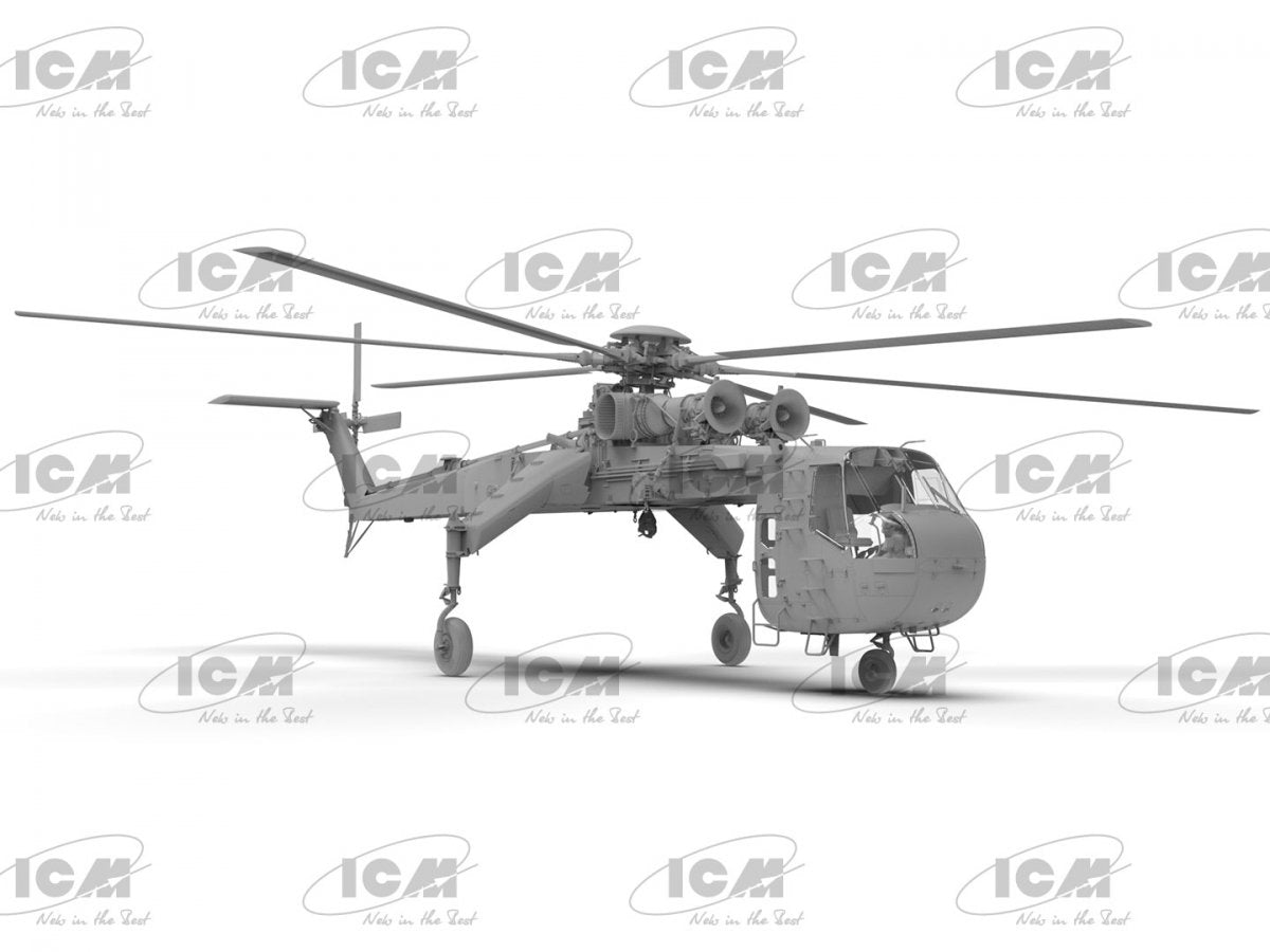 ICM 53054 Sikorsky CH-54A Tarhe Hélicoptère lourd américain 1/35  – immagine 8