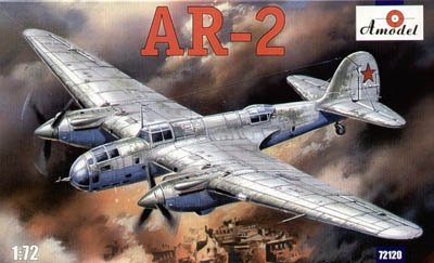 Maquette A-Model 72120 Arkhangelsky Ar-2 Bombardier en piqué soviétique de la Seconde Guerre mondiale, échelle 1/72