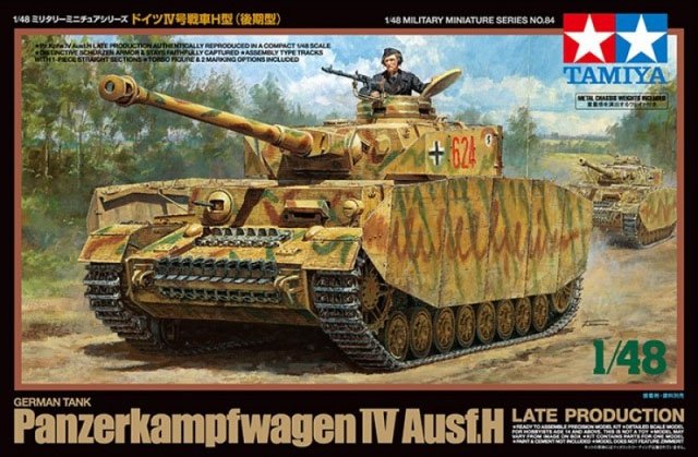 Tamiya 32584 Panzerkampfwagen IV Ausf.H PRODUCTION TARDIVE (1/48)
