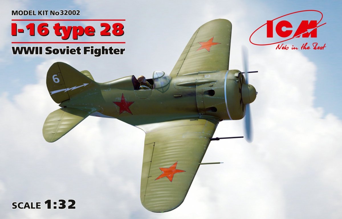 ICM 32002 I-16 type 28 Chasseur soviétique de la Seconde Guerre mondiale 1/32
