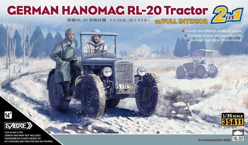 Saber 35A11 Hanomag RL-20 2 in 1 1/35