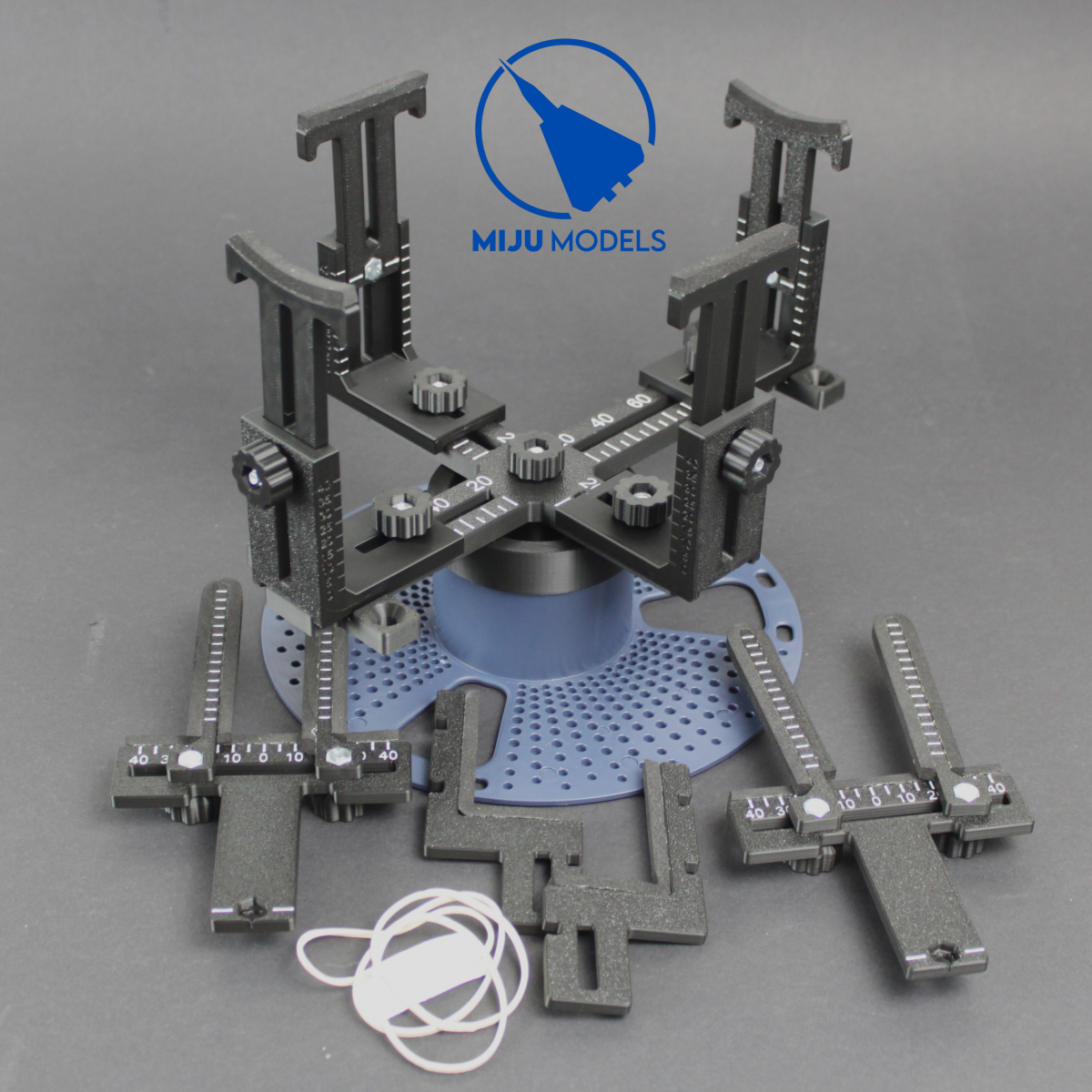 Miju Models JIG-AIR-L-FULL Duży statyw lotniczy Full Set / Large Full Set Aircraft Tripod