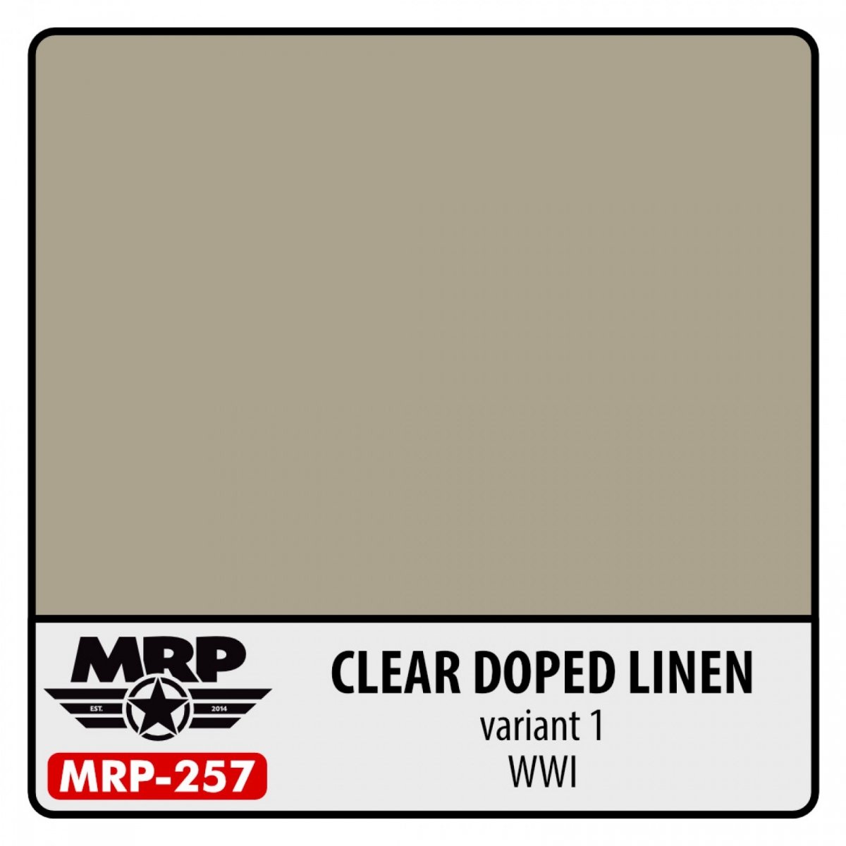 Mr. Paint MRP-257 Lin Enduit Transparent Variante 1 Première Guerre mondiale 30 ml