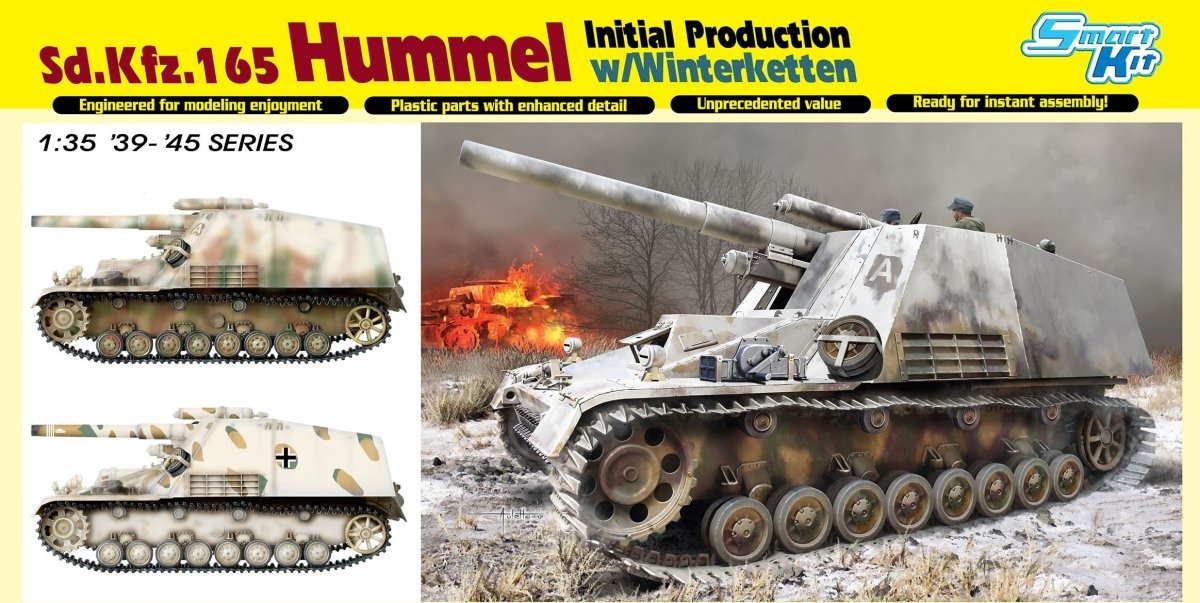 Dragon 6876 Sd.Kfz.165 Hummel Production initiale avec Winterketten 1/35