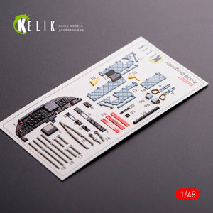 KELIK K48007 A-37B DRAGONFLY DÉCALCOMANIES 3D INTÉRIEURES POUR MAQUETTE TRUMPETER 1/48 – image 2