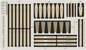 Ceintures de sécurité Eduard 32799 Ju 88A en tissu, échelle 1/32 Revell