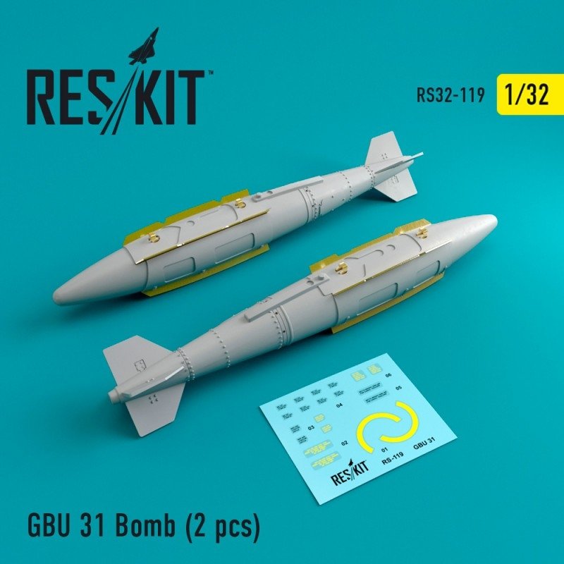 RESKIT RS32-0119 GBU 31 Bombe (2 pièces) 1/32