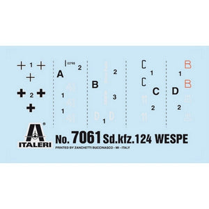 Italeri 7061 Sd.Kfz. 124 « Wespe » 1/72  – immagine 2