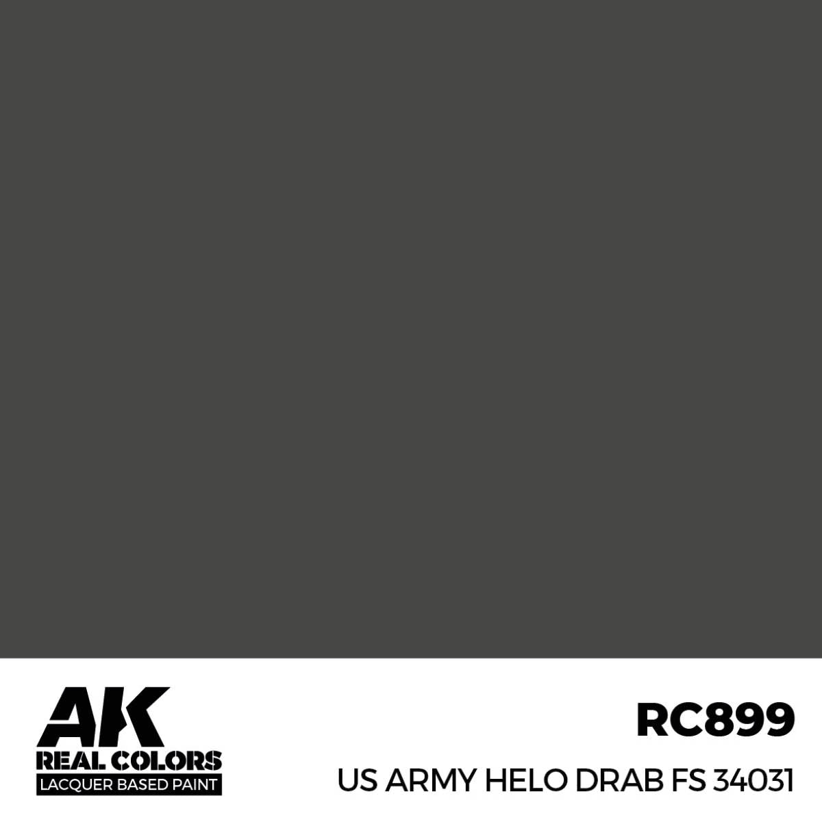 AK Interactive RC899 Hélicoptère de l'armée américaine Drab FS 34031 17 ml