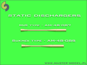 Déchargeurs statiques Master AM-48-087 - type utilisé sur les réacteurs MiG (14 pièces) (1/48) – image 3