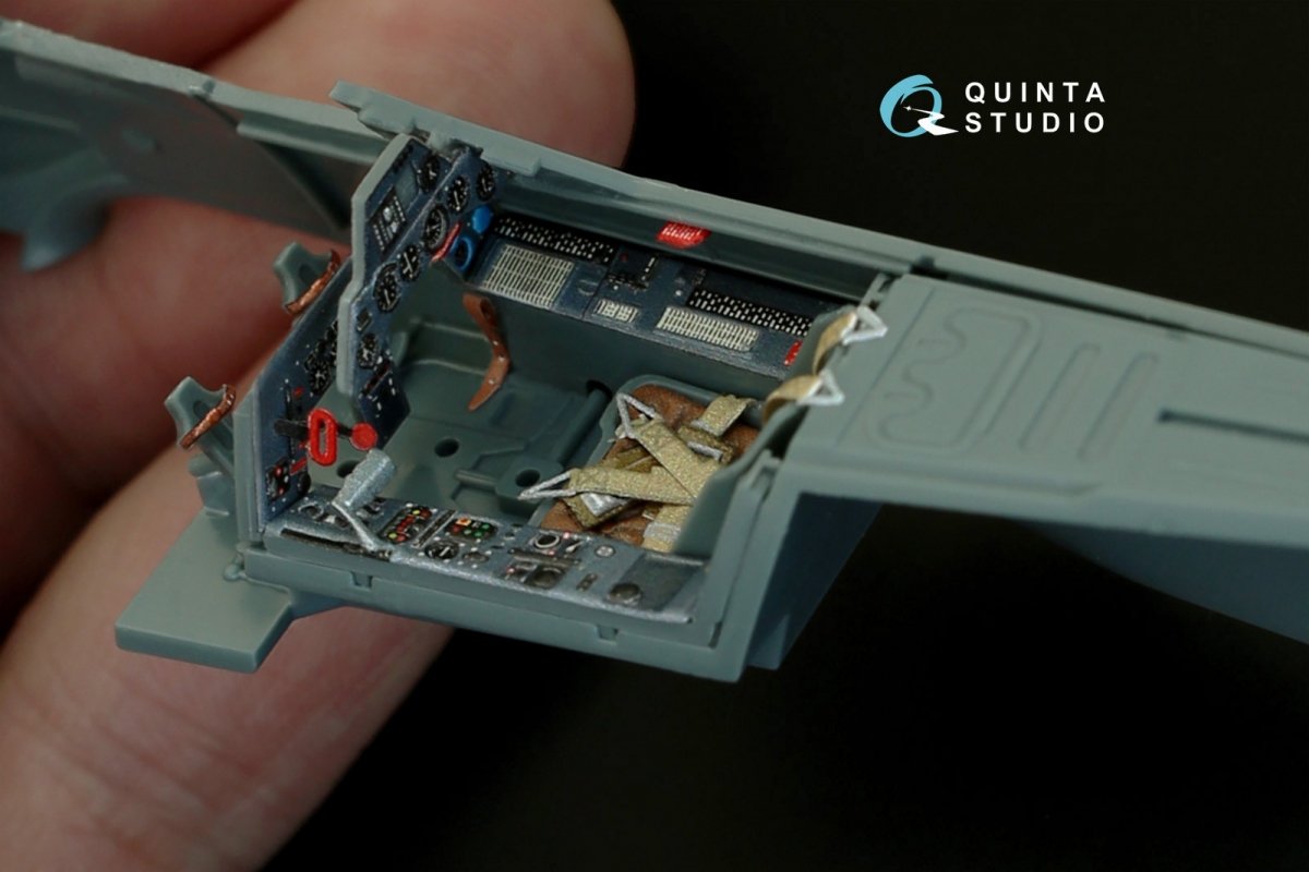 Intérieur imprimé en 3D et coloré sur papier décalcomanie Quinta Studio QD48080 FW 190A-4 (pour kit Eduard) 1/48 – Bild 2