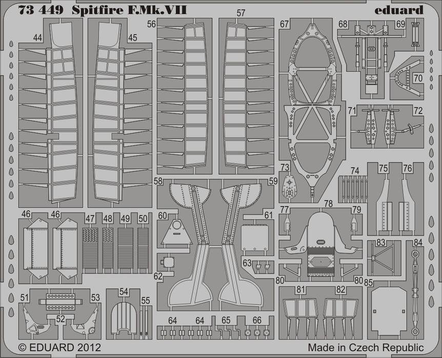 Eduard 73449 Spitfire F. Mk. VII 1/72 ITALERI – image 2
