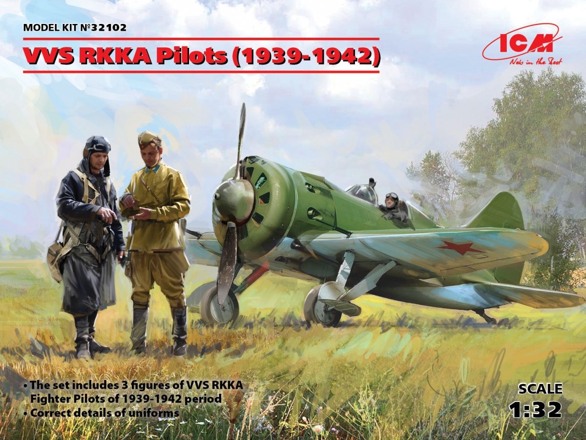 ICM 32102 Pilotes VVS RKKA 1939-1942 3 figurines (1/32)
