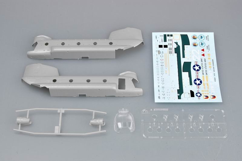 Trumpeter 01621 CH-47A Chinook hélicoptère de transport moyen (1/72) – immagine 4