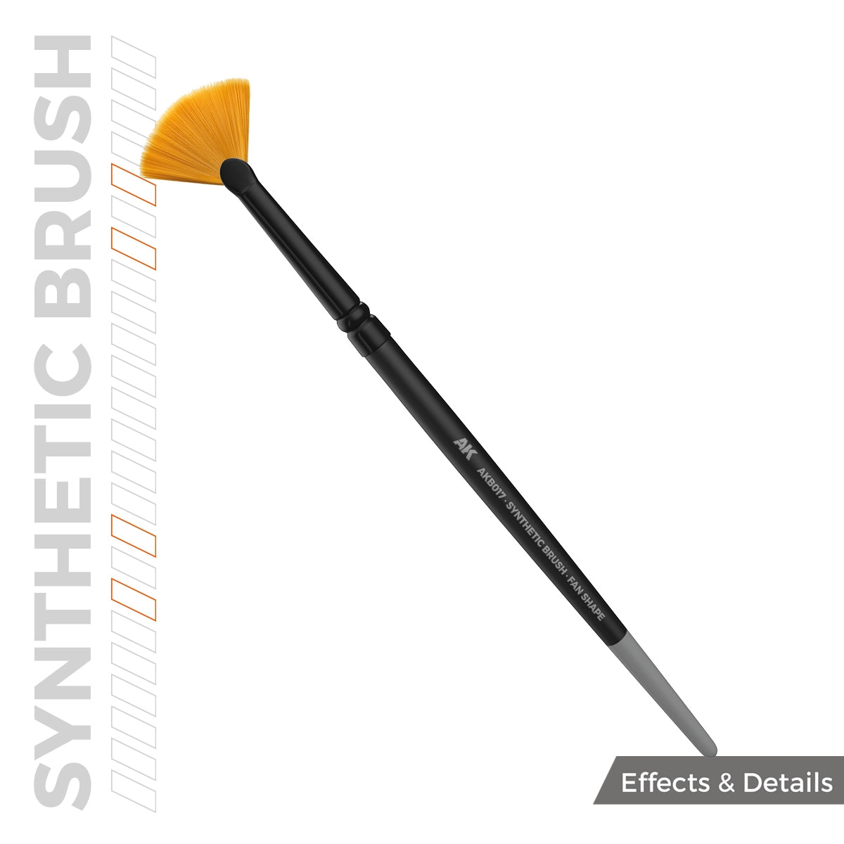 AK Interactive AKB017 AK BROSSE SYNTHÉTIQUE – FORME ÉVENTAIL – image 2