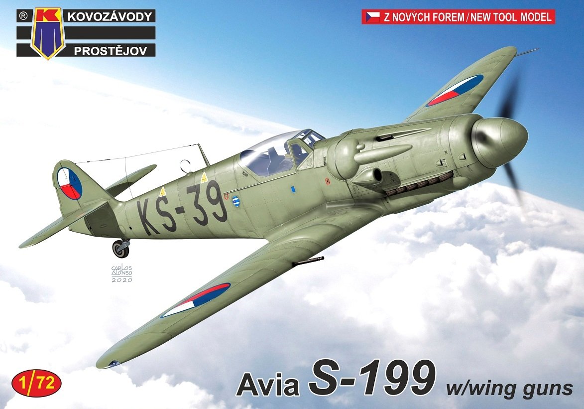 Kovozavody Prostejov KPM0218 Avia S-199 avec canons à ailes 1/72
