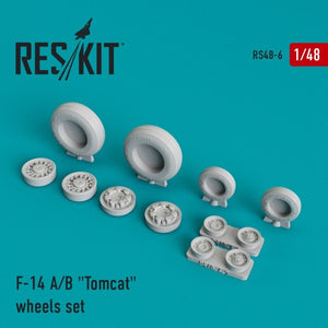 Roues en résine RESKIT RS48-0006 F-14 (A/B) « Tomcat » 1/48