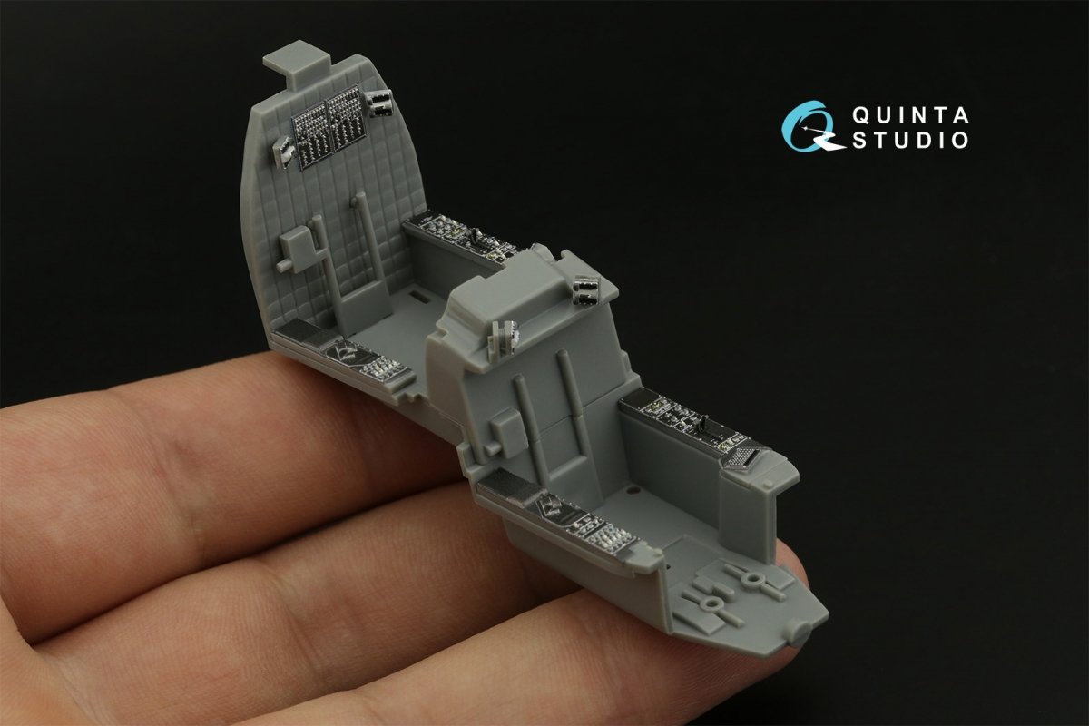 Intérieur imprimé en 3D et coloré sur papier décalcomanie Quinta Studio QDS-48375 AH-64E (Hasegawa) (Petite version) 1/48 – Bild 8